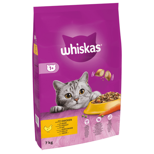 Whiskas Adult Cat 1+ Complete Chicken Dry Cat Food