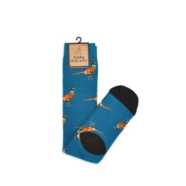 Funky Welly Sock Pheasants