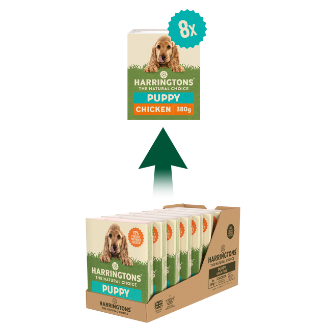 Harringtons Chicken with Potato & Vegetables Grain Free Wet Puppy Food 8 x 380g