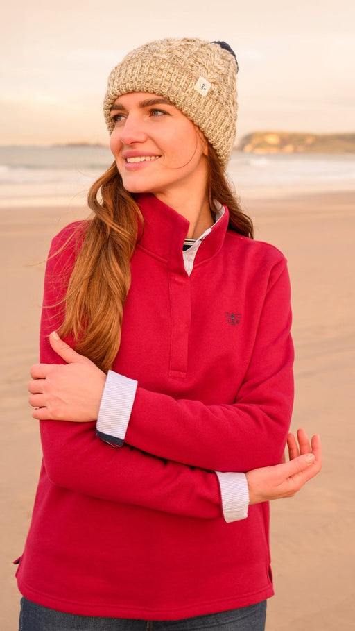 Lighthouse Haven Jersey Top Maroon