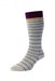 HJS Striped Welly Sock 4-7 Light Grey