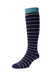 HJS Striped Welly Sock 4-7 Navy