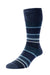 HJS Stripe Comfort Top Sock 6-11 Slate Blue