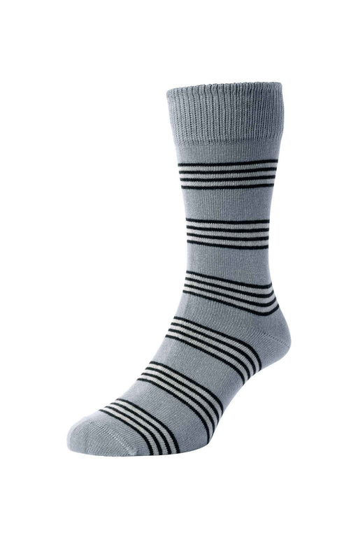 HJS Cotton Stripe Sock 6-11 Stone