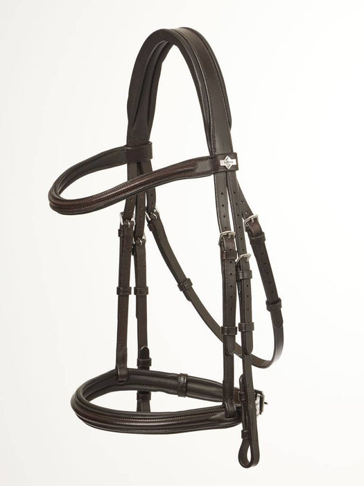 LeMieux Arika Cavesson Bridle Brown & Silver