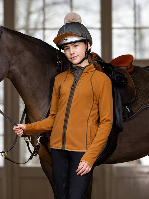 LeMieux Young Rider Felicity Zip Throgh Fleece Ginger