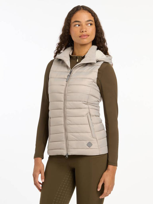 LeMieux Tilly Hooded Puffer Gilet Ash