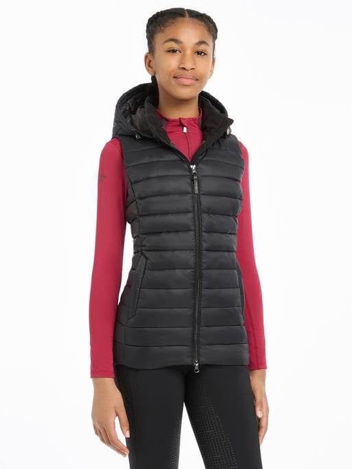 LeMieux Milly Black Puffer Gilet Youth