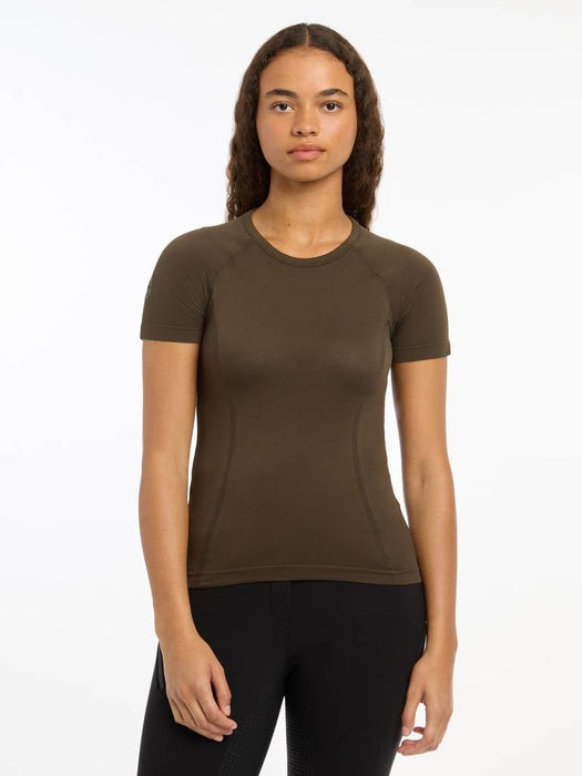 LeMieux Britney Short Sleeved Seamless Top Alpine