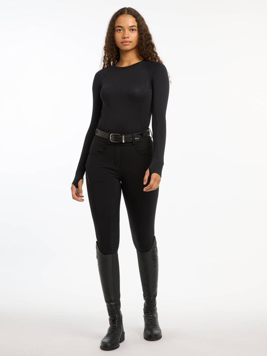 LeMieux Britney Long Sleeved Seamless Top Black