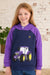 Lighthouse Kids Jill Hoodie Purple Tractor