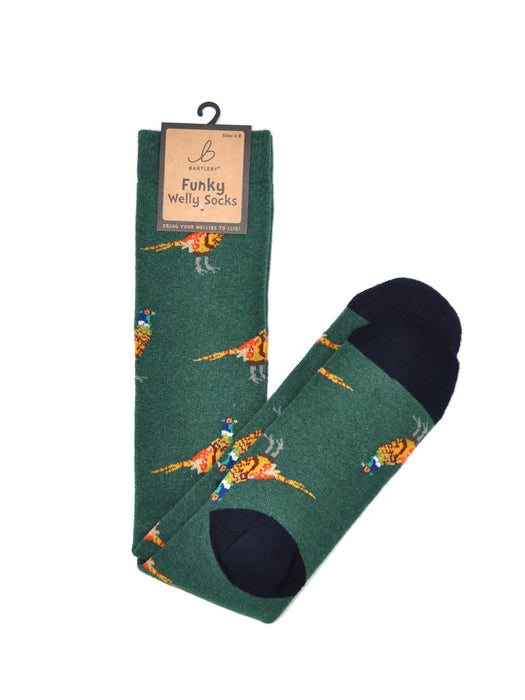 Funky Welly Sock Pheasant 4-7