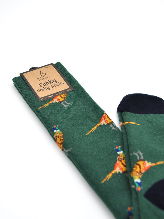 Funky Welly Sock Pheasant 4-7