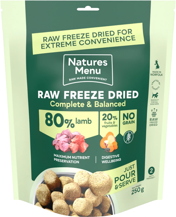 Natures Menu Freeze Dried Dinner Lamb 120g