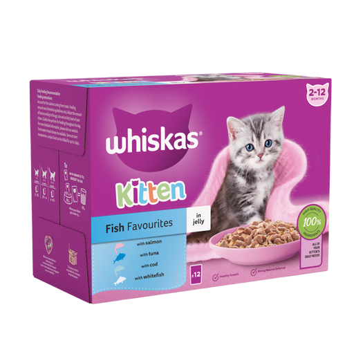 Whiskas Kitten Fish Selection in Jelly 12 x 100g