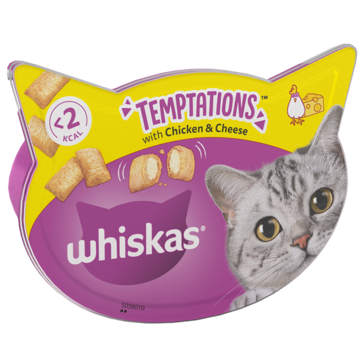 Whiskas Temptation Chicken & Cheese Cat Treats 60g