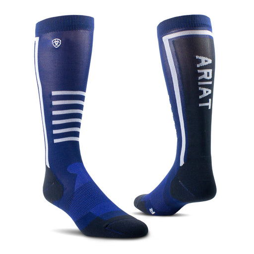 Ariattek Blue/Black Slimline Perf Socks