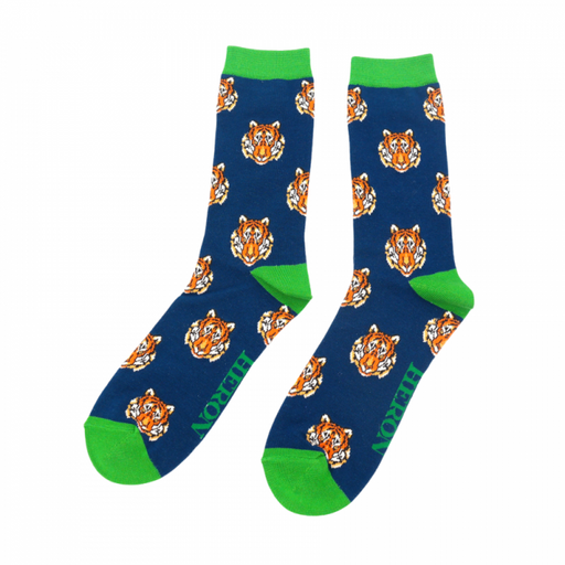 Mr Heron Tigers Socks Navy