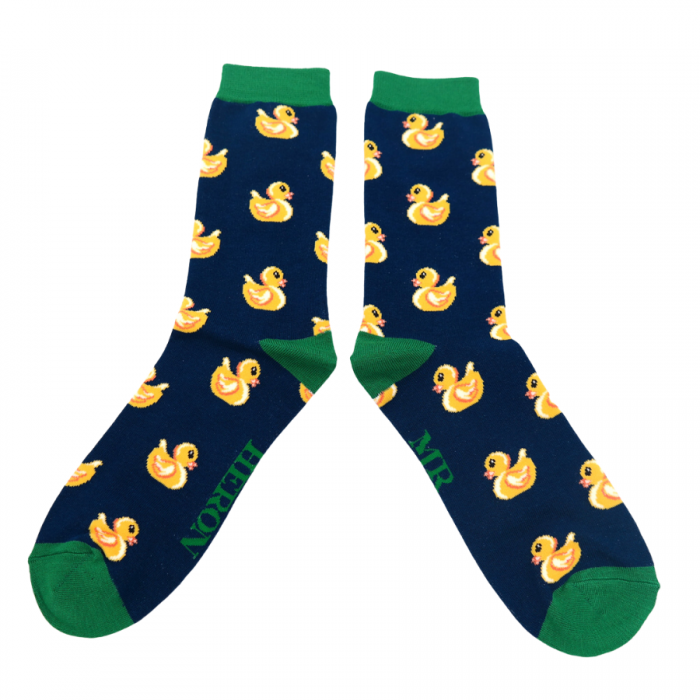 Mr Heron Rubber Ducks Sock Navy