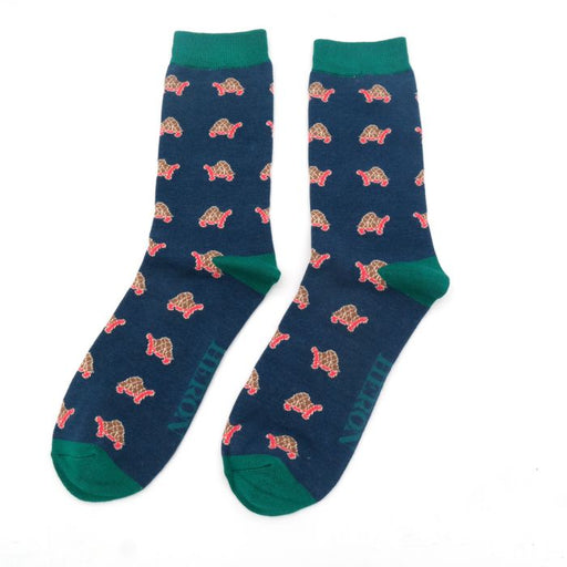 Mr Heron Tortoise Socks Navy