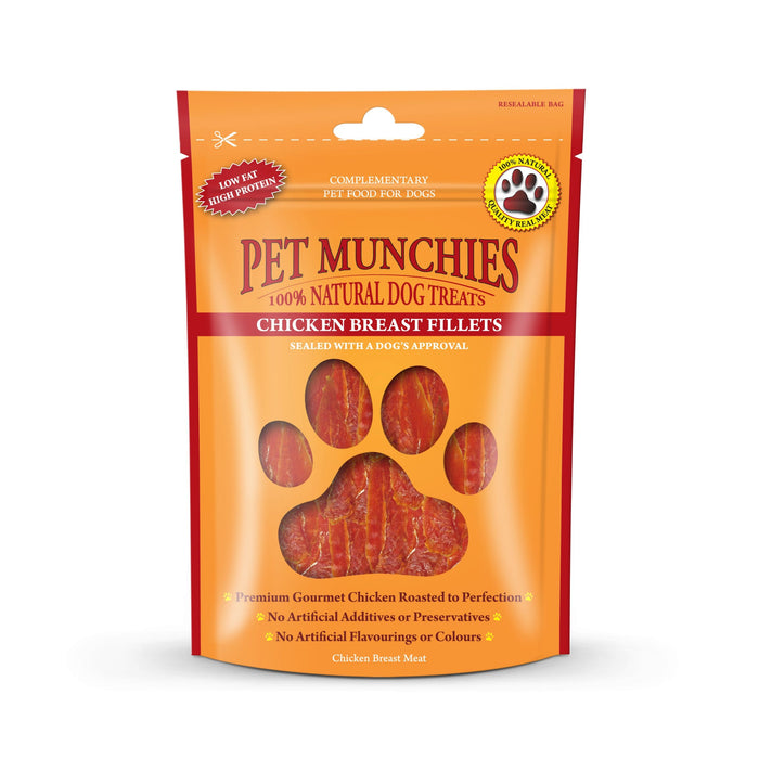 Pet Munchies Chicken Breast Fillets 100g Dog Treats