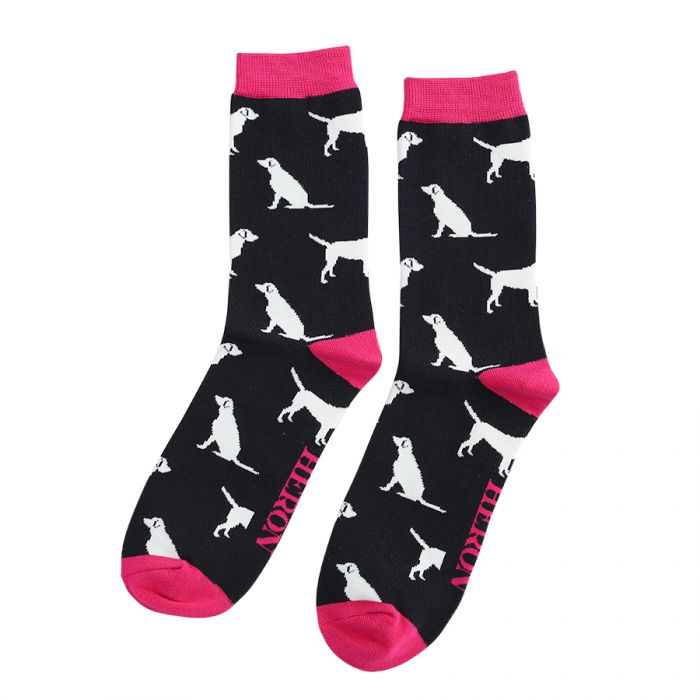 Mr Heron Labrador Black Socks