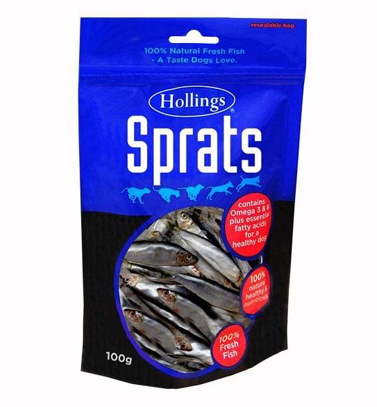 Hollings Sprats 100g Dog Treats