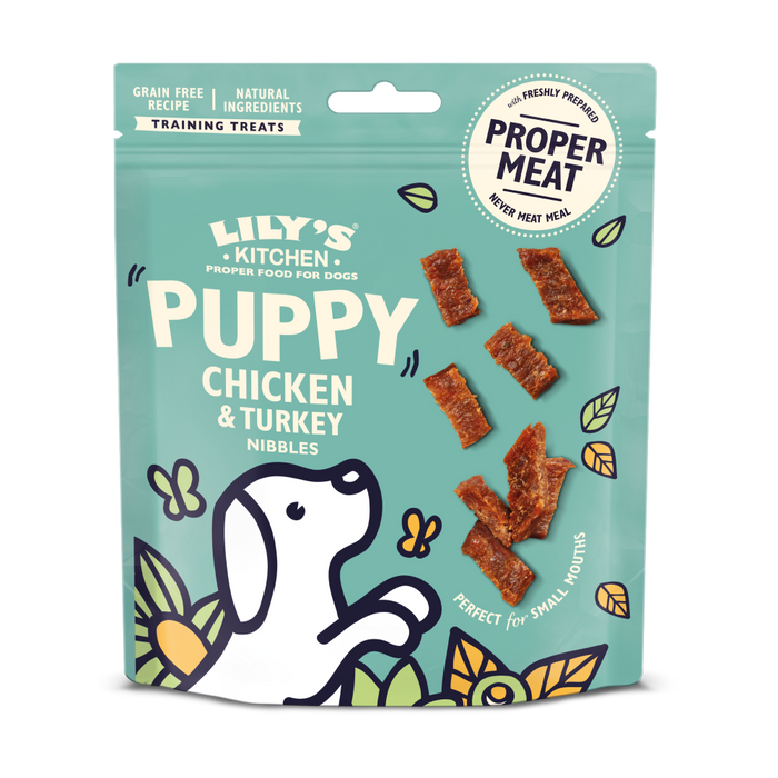 Lily's Kitchen Chicken/Turkey Puppy Nibbles 70g Dog Treats