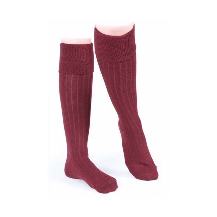 Aubrion Cottonwood Boot Socks Burgundy